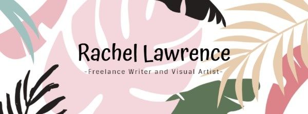 freelancer, work, job, Freelance Writer And Visual Artist Banner Facebook Cover Template