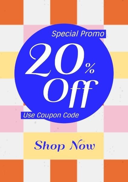 sale, promotion, cute, Discount Poster Template