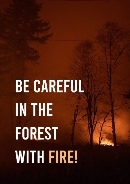 Summer Forest Protection Poster