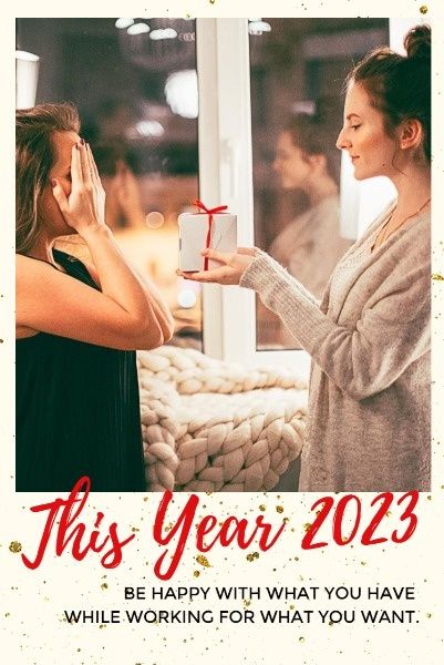 celebrate, festival, gift, New Year Wishes Pinterest Post Template