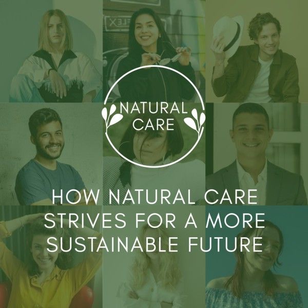 nature, natural protection, life, Natural Care For A Sustainable Future Instagram Post Template