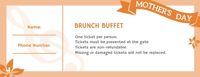 piano, mothers day, restaurant, Mother's Day Ticket Template