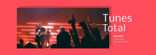 music, song, people, Red Concert Tumblr Banner Template