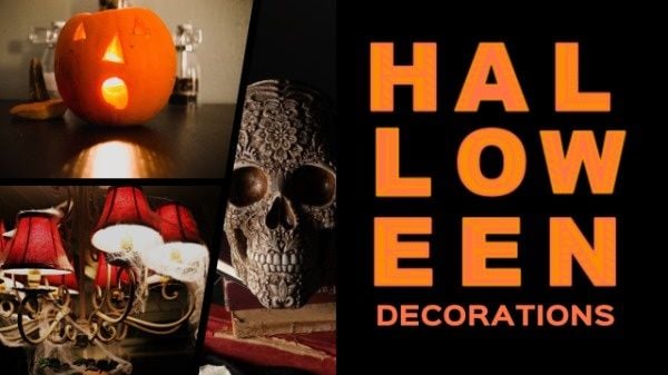 decorations, festival, holiday, Halloween Home Decoration Ideas Youtube Thumbnail Template