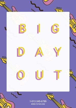 life, lifestyle, event, Big Day Out Poster Template