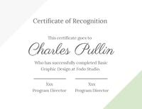 diploma, work, job, Simple Beige Graphic Design Certificate Template