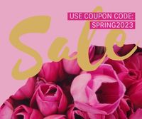 flower, coupon, store, Pink Spring Sale Ads Facebook Post Template