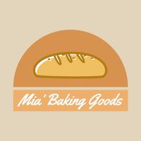 面包店食品 Logo