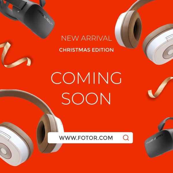 christmas, new collection, xmas, Chrisrmas Promotion Digital Products New Arrival Instagram Post Template