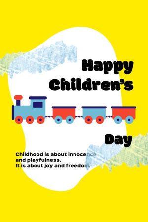 childrens day, kids, kid, Cute Children's Day Quote Pinterest Post Template