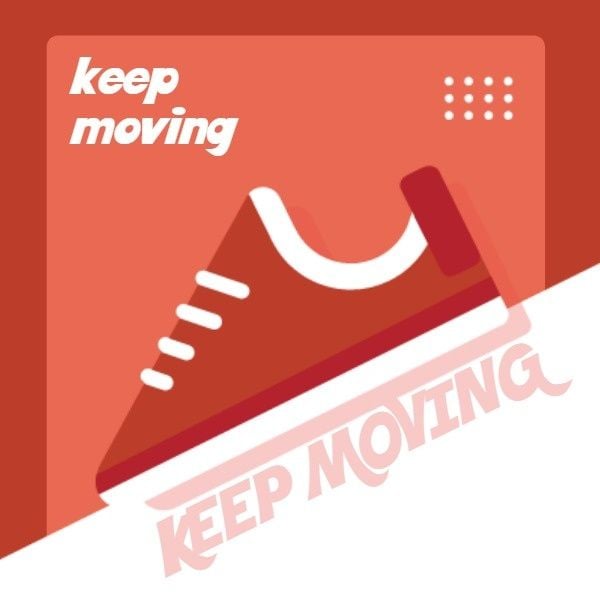 running, shoe, sports shoe, Keep Moving Logo Template