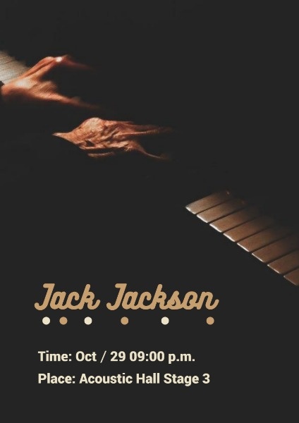 Piano Concert Poster