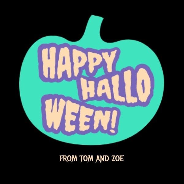 halloween, holiday, festival, Black Happy Hallo Week Instagram Post Template