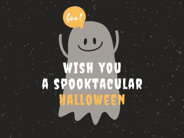 happy halloween, wishing, festival, Cute Halloween Greeting Card Template