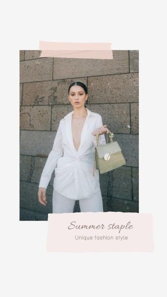 シンプルなファッションハンドバッグ Instagram Story