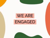 engagement party, engagement, proposal, We Are Engaged Card Template