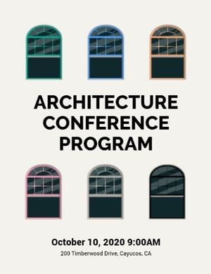 Architecture Conference Program Flow Program