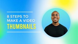 tips, how to, ideas, Light Blue Gradient Tutorial Video Cover Youtube Thumbnail Template