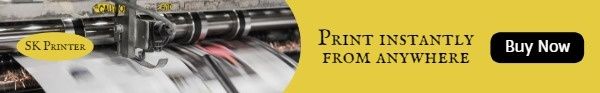 print industry, printer, sale, Print Machine Banner Ads Mobile Leaderboard Template