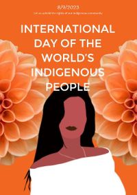 世界の先住民族の国際デー ポスター