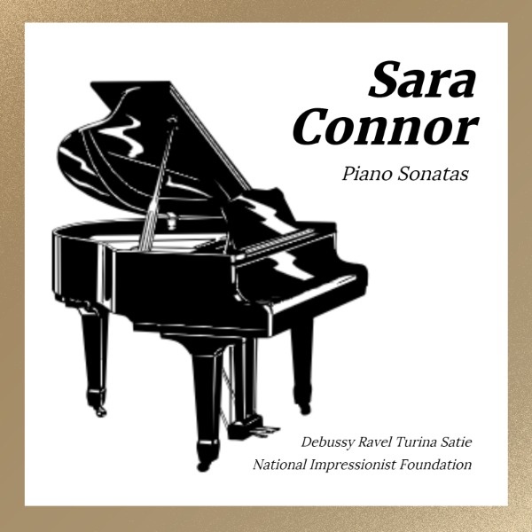 Black And White Piano Sonata Album Album Cover