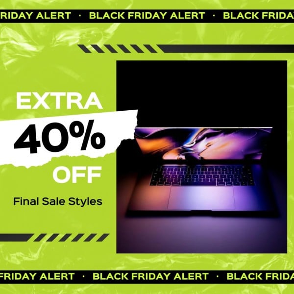 Black Friday E-commerce Online Shopping Branding Sale Discount Instagram Post