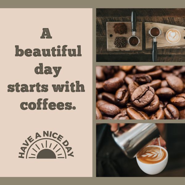 Coffee Life Collage Instagram Post
