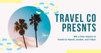 cover photo, advertisement, business, Simple Travel Agency  Facebook Event Cover Template
