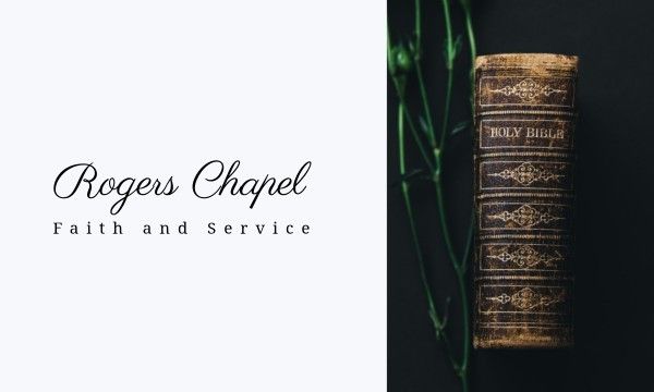 古典的な教会サービスの紹介 名刺・ショップカード