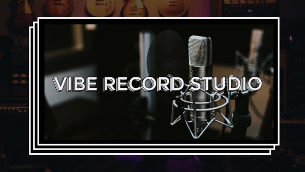 Black Vibe Record Studio Youtube Channel Art