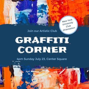 university, education, hobby, Graffiti Club Instagram Post (Square) Template