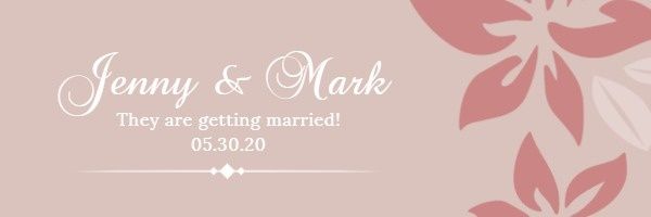 save the date, marry, marriage, Flower Wedding Email Header Template
