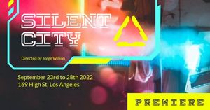 Black Cyberpunk Silent City Premiere Facebook Event Cover
