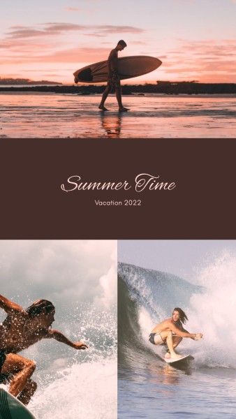 photograph, challenge, life, Surfing Photo Collage 9:16 Template