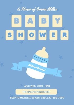 celebration, party, congratulation, Little Baby Shower Invitation Template