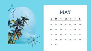 hand, flowers, 1080p, Green Flower Calendar Template