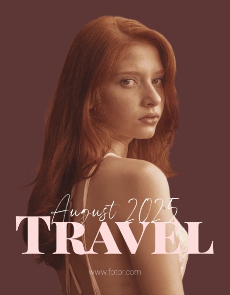 Retrato simple marrón