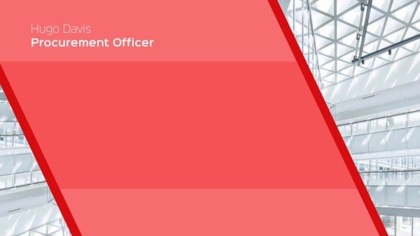 business, commercial, company, Red Office Procurement Officer Title Zoom Background Template