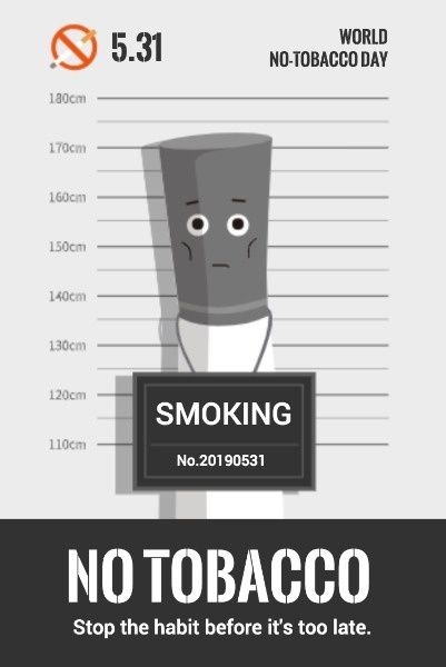 World No Tobacco Day Pinterest Post