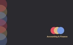Dark Simple Modern Accounting And Finance Company Business Card