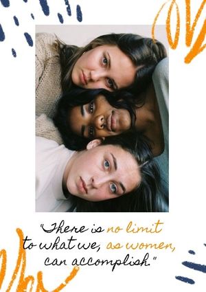 feminism, feminist, gender, White Girls' Confidence Quote Poster Template