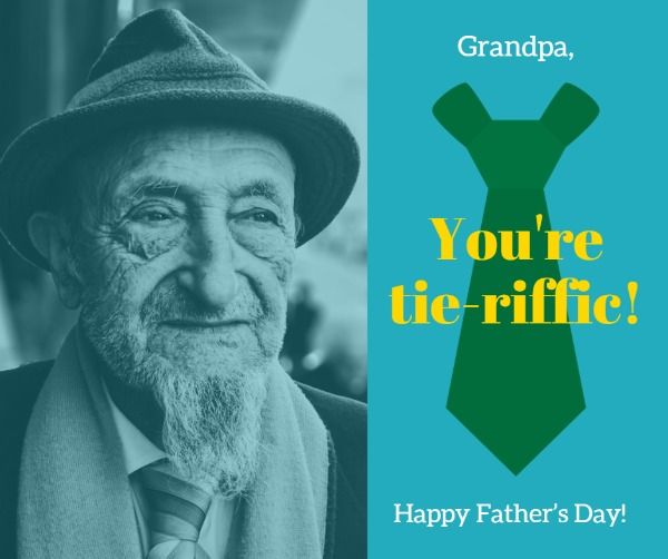 dad, grandpa, greeting, Happy father's day grandfather Facebook Post Template