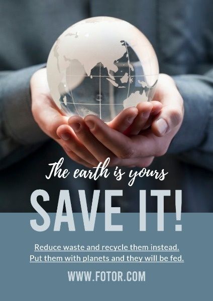 environment protection, recycle, planet, Earth Protection  Poster Template