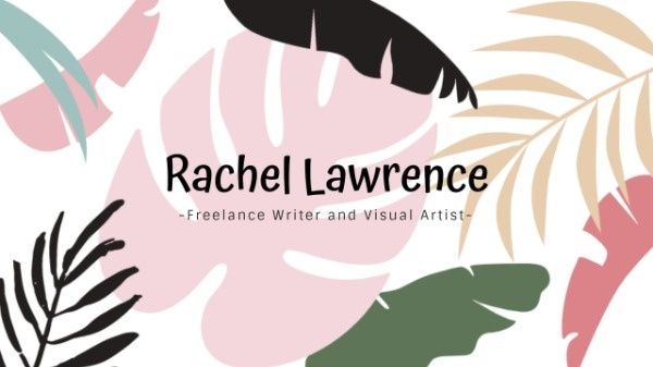 freelancer, writer, work, Freelance Hand-drawn Leaves Banner Youtube Channel Art Template