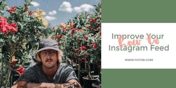 social media, marketing, promotion, How To Improve Your Instagram Feed Twitter Post Template