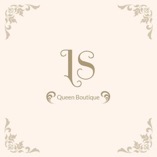 fashion, trend, clothes, Queen Boutique Store Logo Template