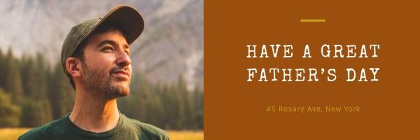 dad, man, male, Father's Day Twitter Cover Template
