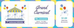 amusement park, carnival, festival, Grand Ticket Template