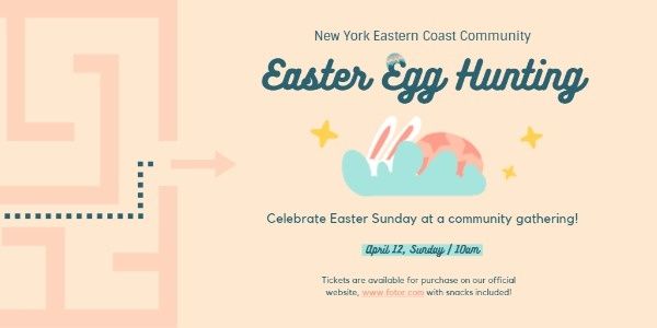 Easter Egg Hunting Twitter Post