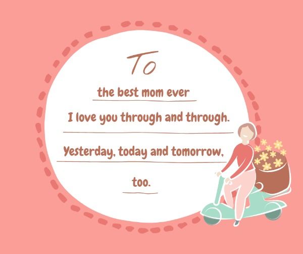 mother's day, mothers day, mother, Thank you mom Facebook Post Template